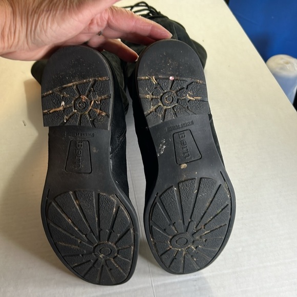 BORN HAYDEN HIGH RIDDING BOOTS BLACK SUEDE LEATHER BOOTS WOMENS SIZE 9.5 - Picture 9 of 15